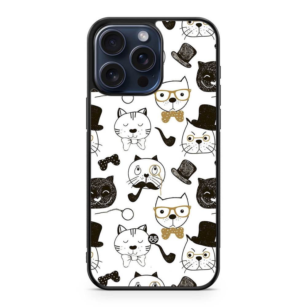 iPhone 15 Pro Max Case - Cartoon cats