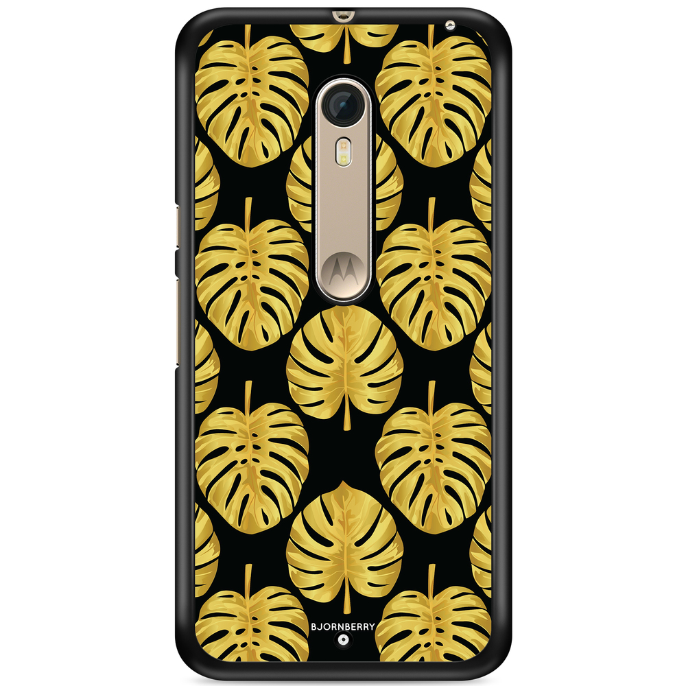 Moto X Style Case - Gold Monstera
