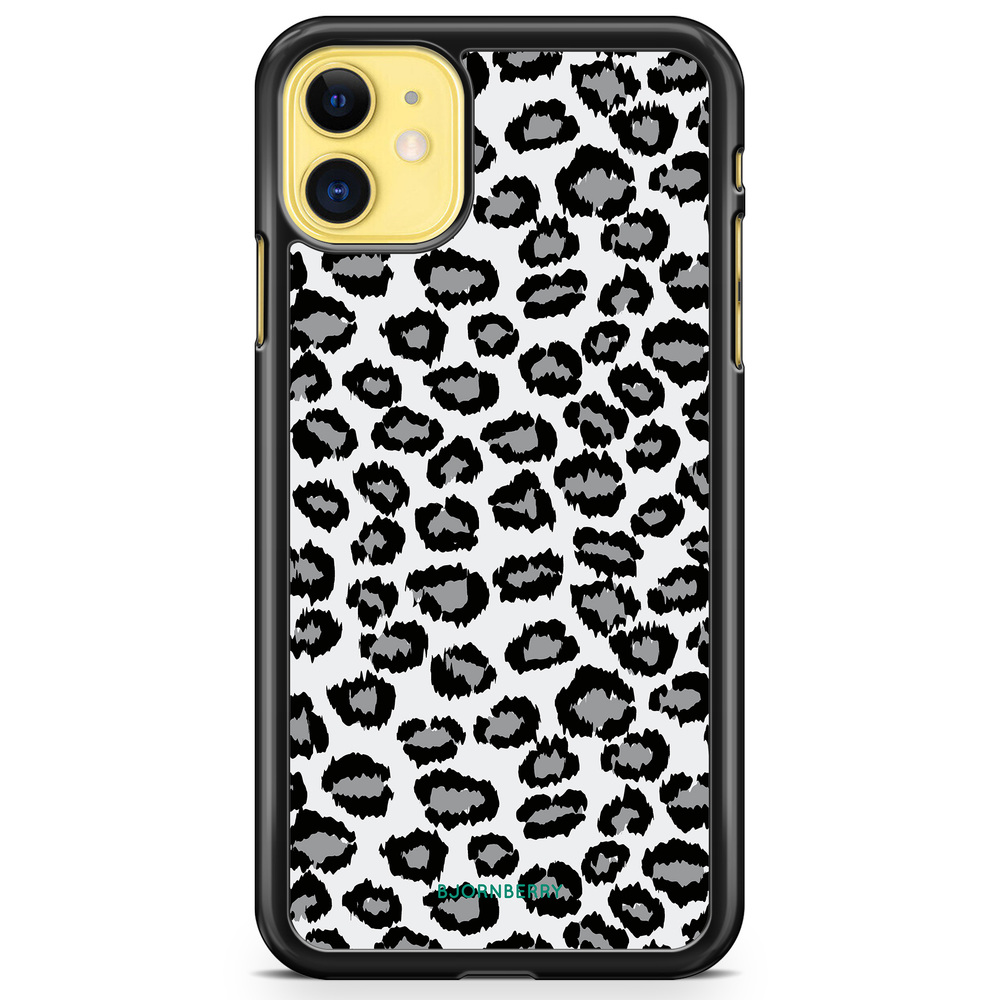 iPhone 11 Skal - Grå Leopard