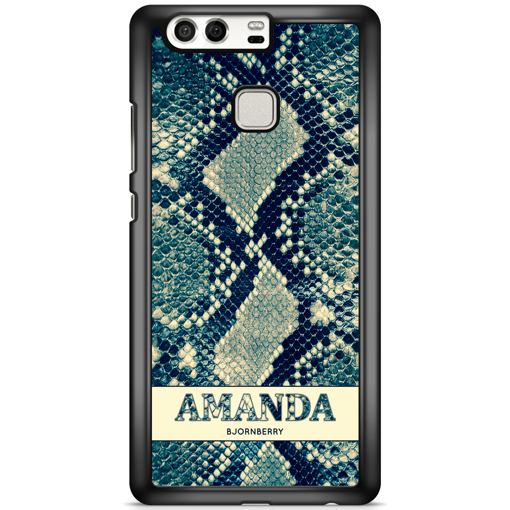 Huawei P9 Plus Case Custom - Custom Blue Snake