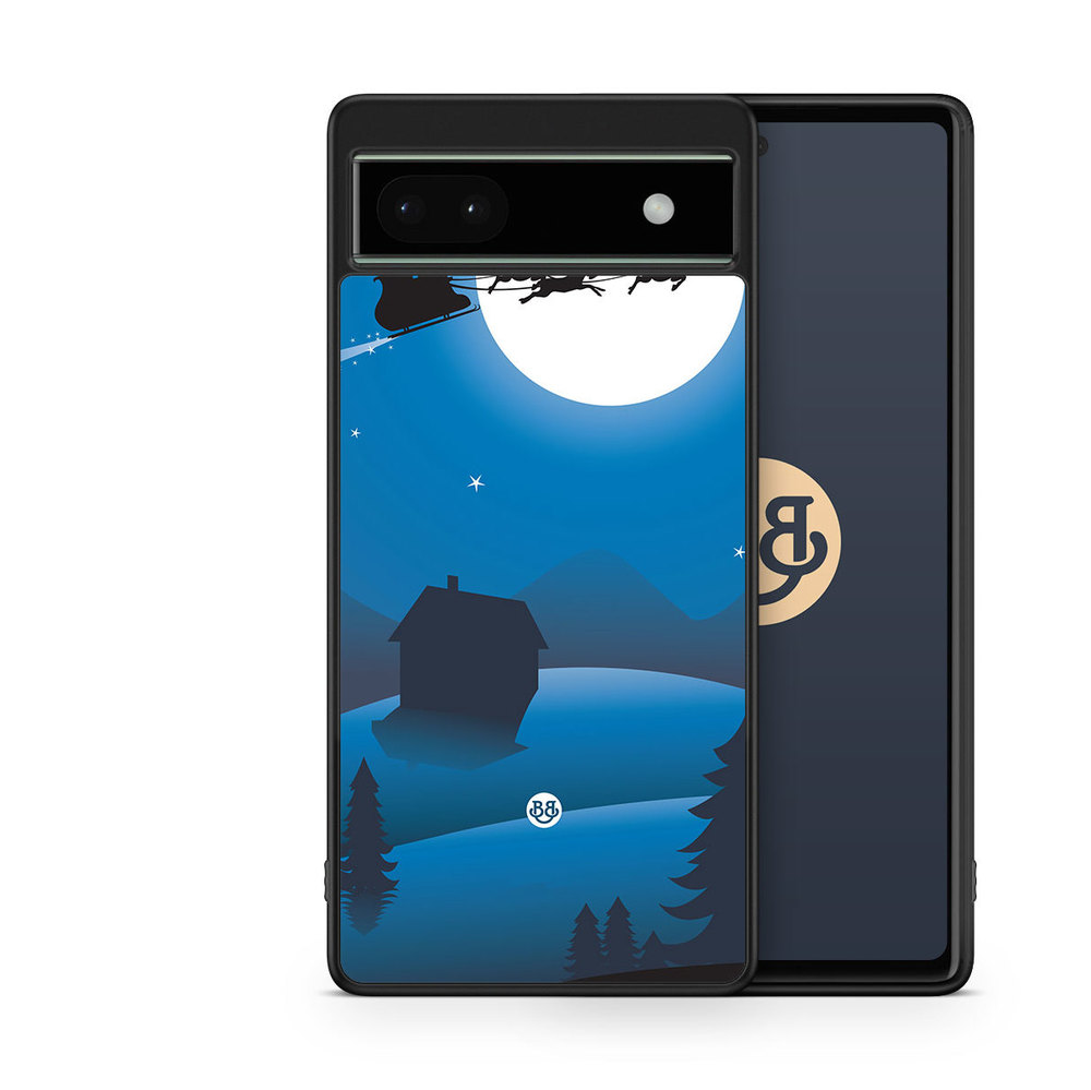 Google Pixel 6a Case - Festive Sleigh