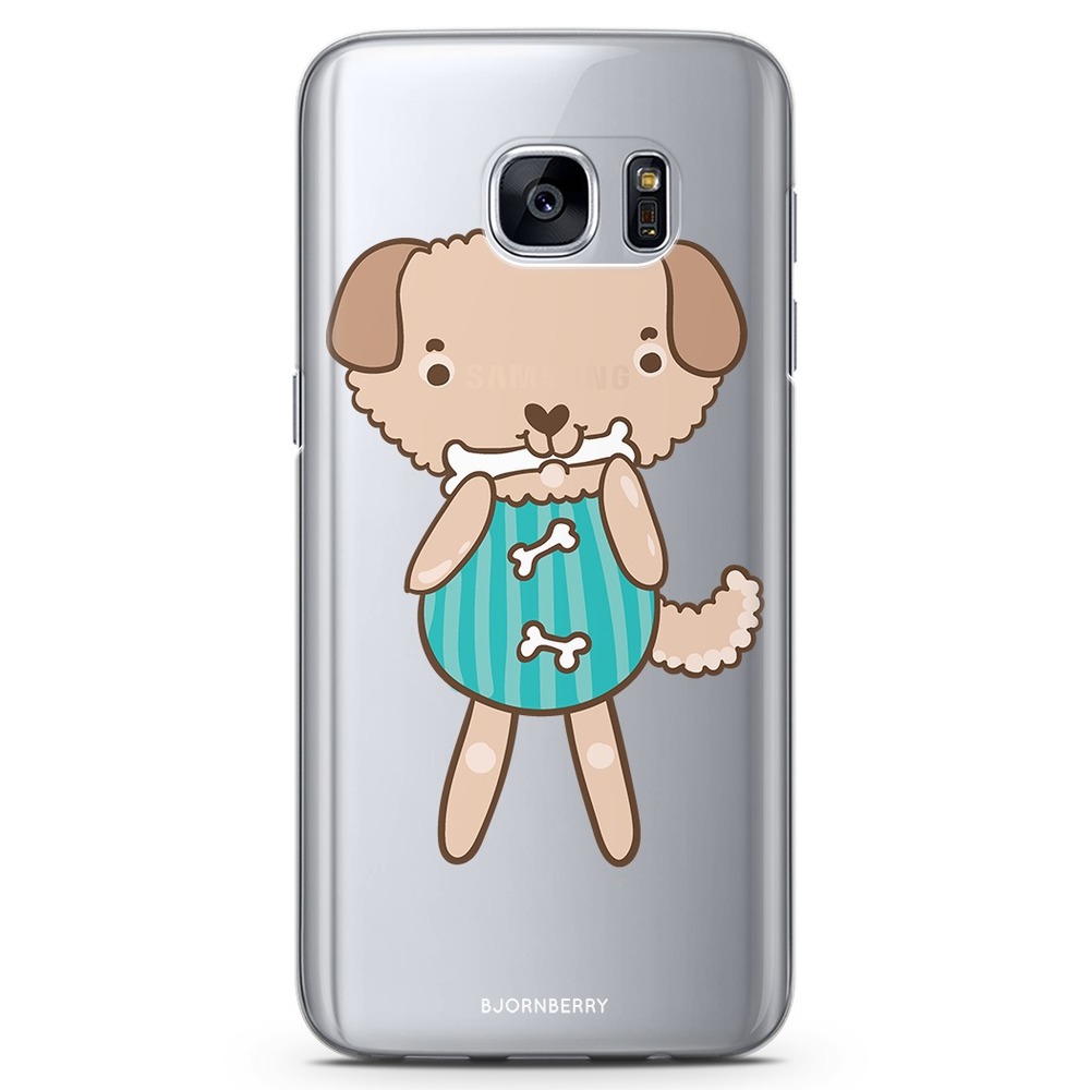 Samsung Galaxy S7 Genomskinligt Skal - Söt Hund | Mobilskal & Mobilfodral BJORNBERRY