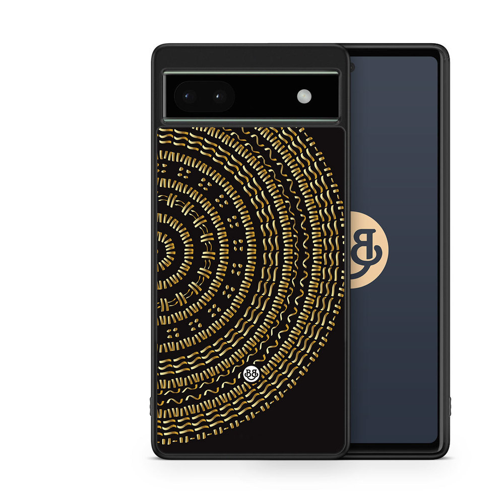 Google Pixel 6a Case - Mandala Gold/Black