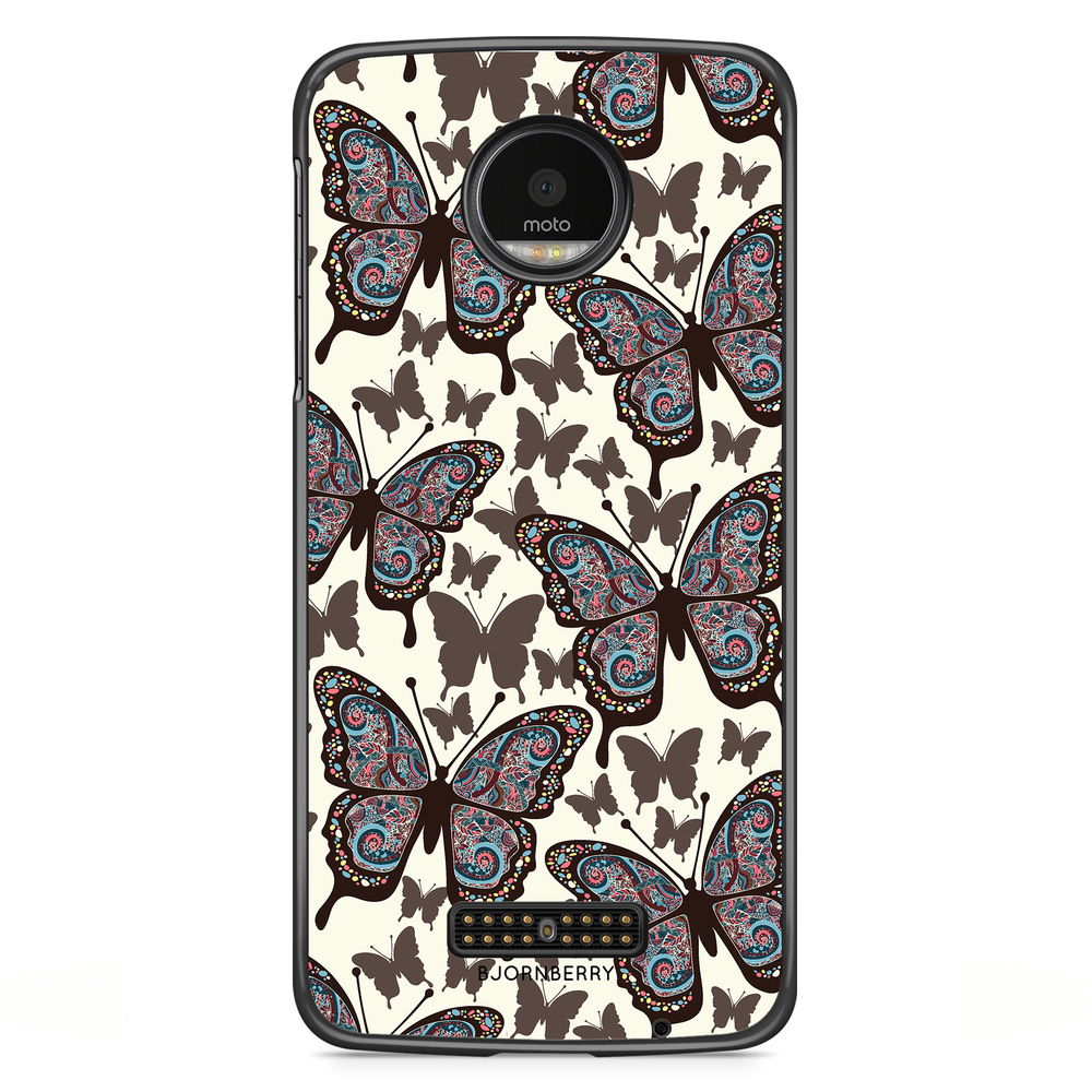 Moto Z2 Play Case - Colorful Butterflies