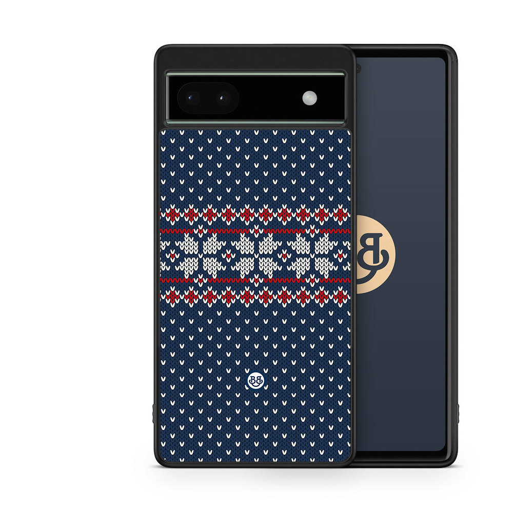 Google Pixel 6a Case - Knitted Xmas
