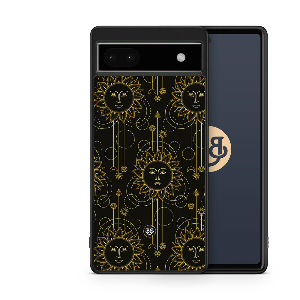 Google Pixel 6a Case - Gold Suns