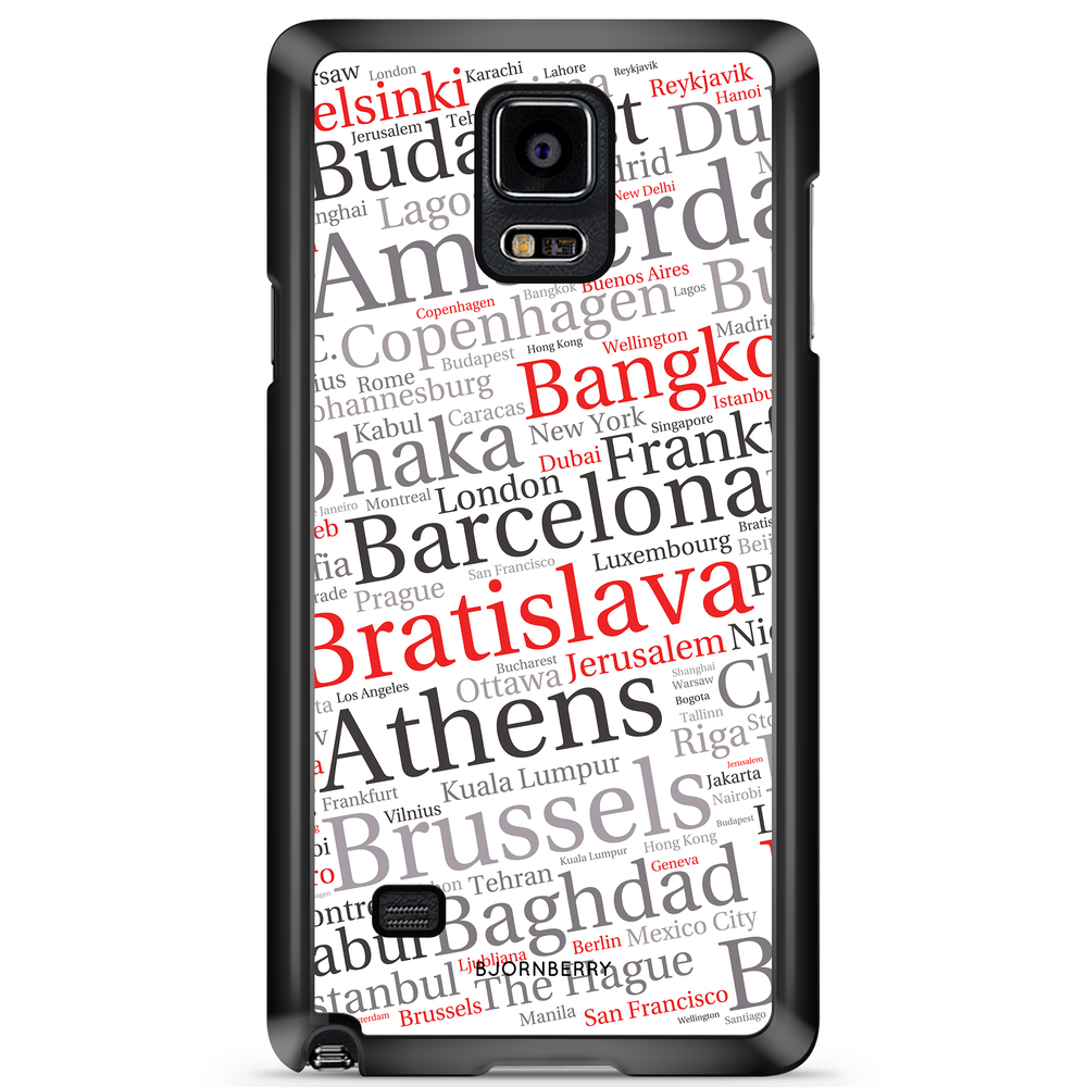 Samsung Galaxy Note 4 Case - City Names