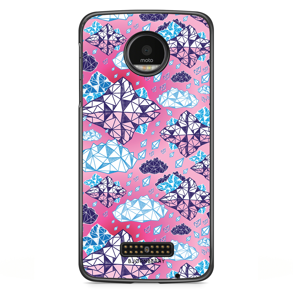 Moto Z2 Play Case - Geometric Clouds