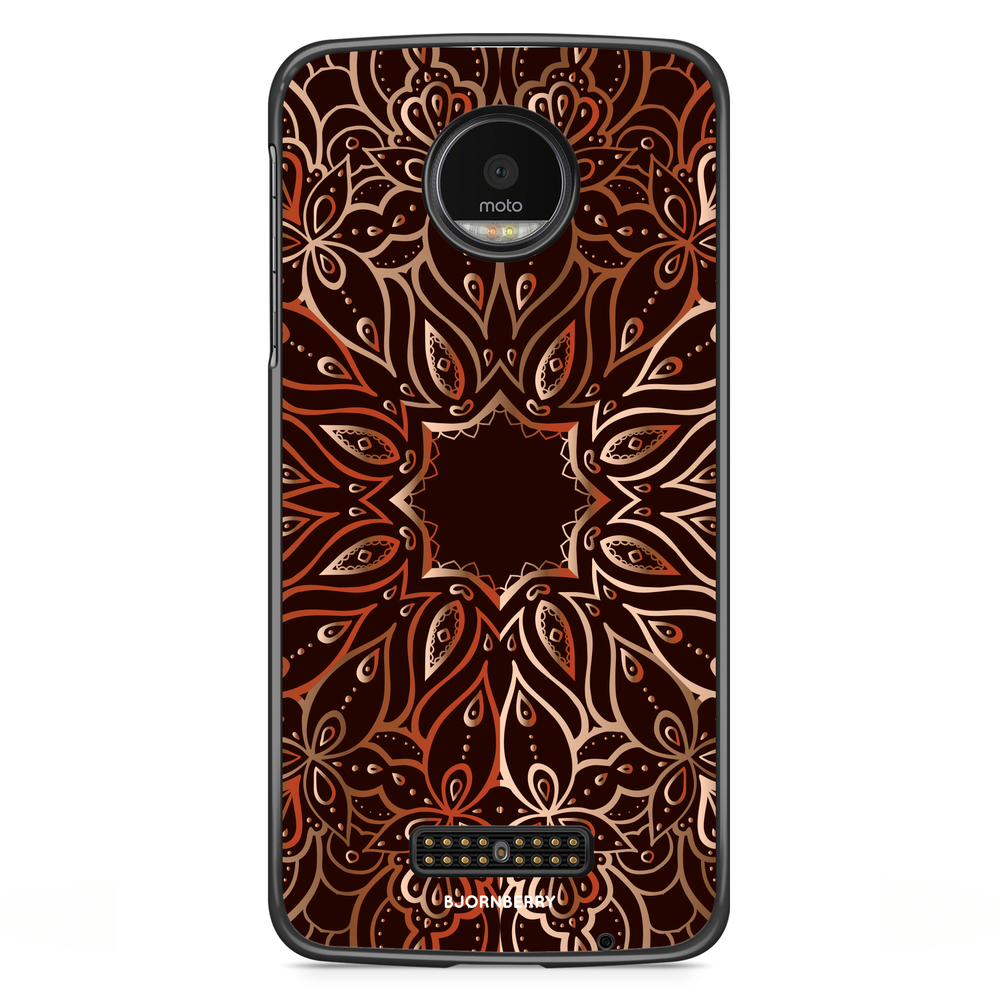 Moto Z2 Play Case - Bronze Mandala