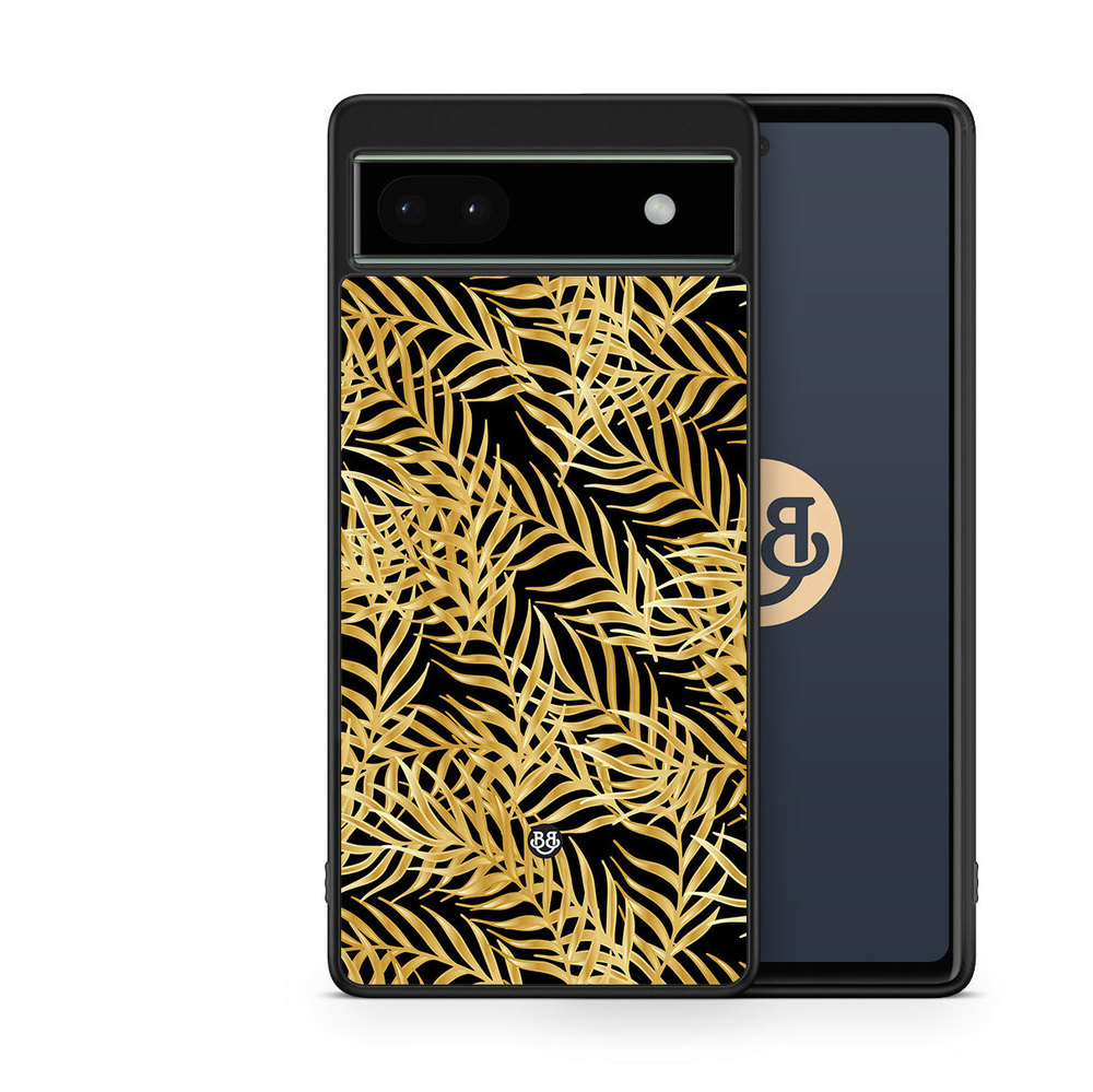 Google Pixel 6a Case - Gold Palm