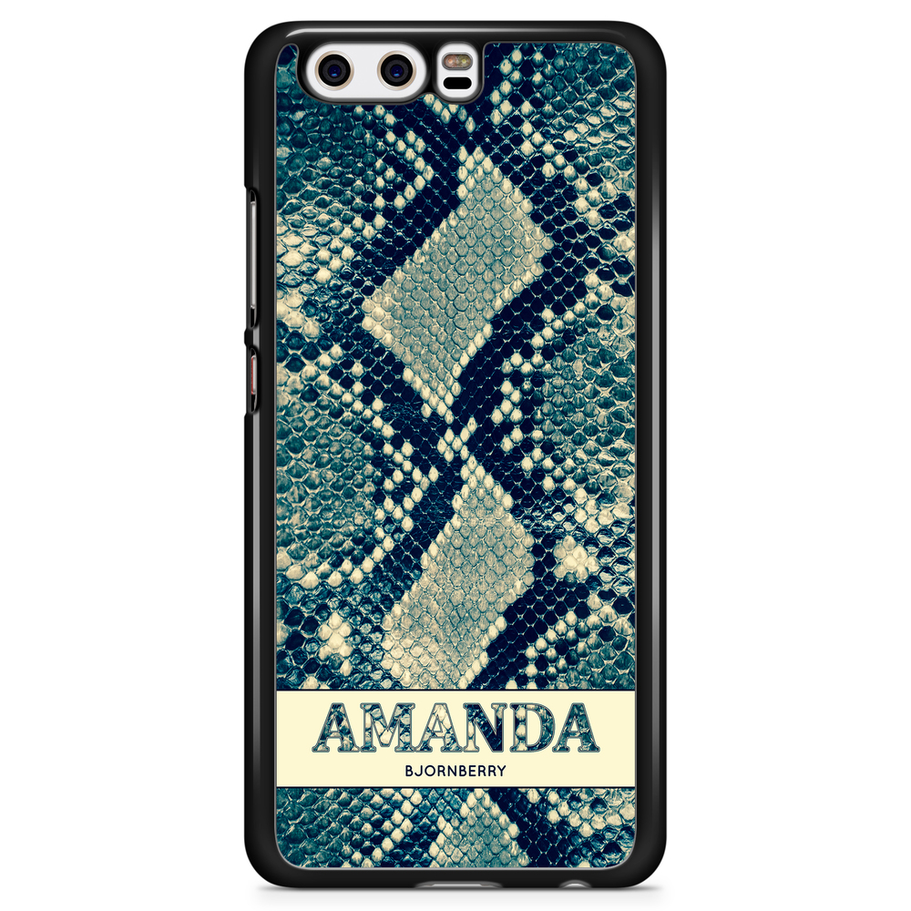 Huawei P10 Plus Case Custom - Custom Blue Snake
