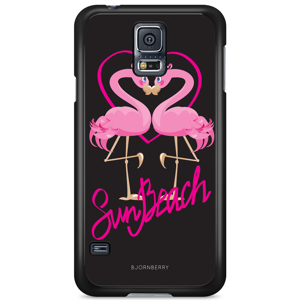 Samsung Galaxy S5/S5 NEO Case - Sun Beach Flamingo