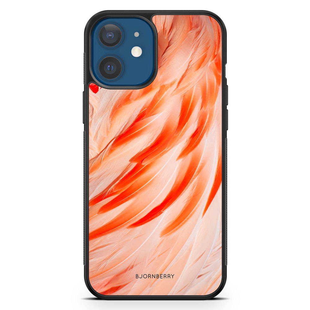 iPhone 12 Mini Case - Flamingo Feathers
