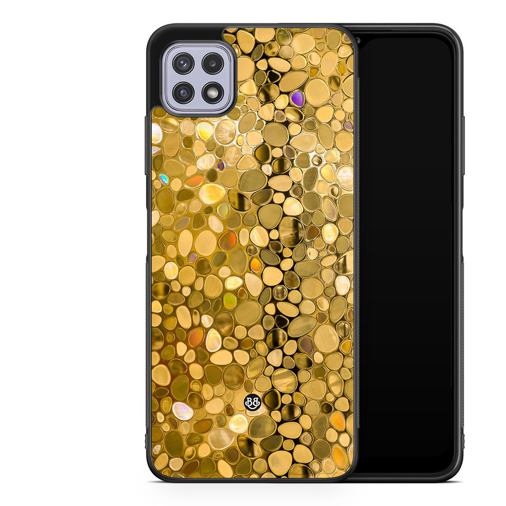 Samsung Galaxy A22 4G Case - Stained Glass Gold