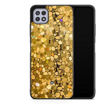 Samsung Galaxy A22 4G Case - Stained Glass Gold