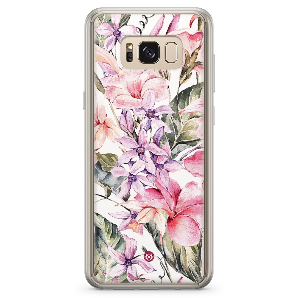 Samsung Galaxy S8 Plus Fashion Skal - Vattenfärg Blommor
