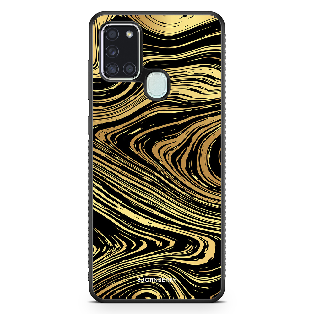 Samsung Galaxy A21s Case - Gold Marble