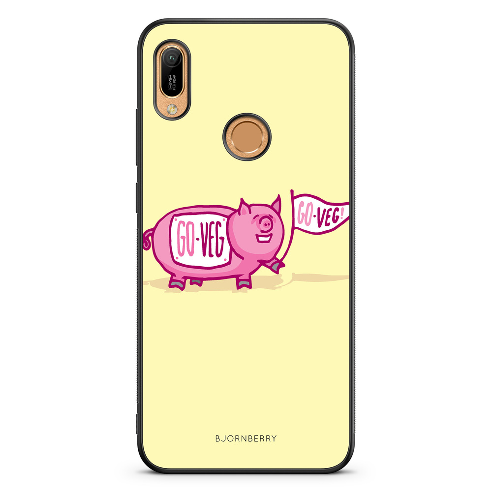 Huawei Y6 2019 Case - Pink Pig