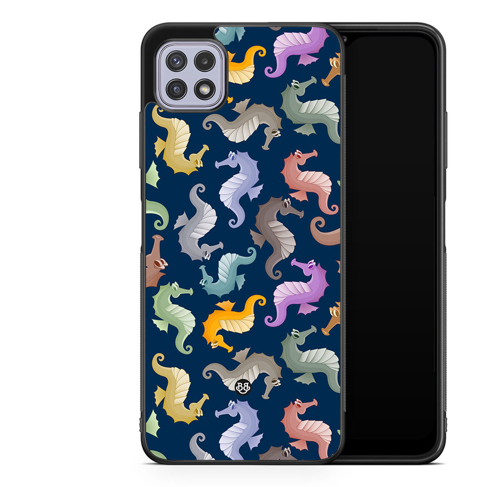 Samsung Galaxy A22 4G Skal - Tecknade sjöhästar