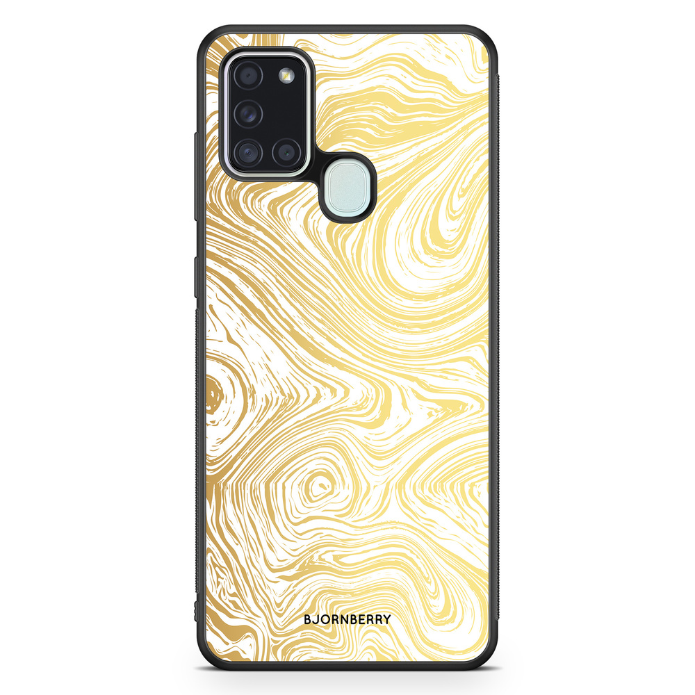 Samsung Galaxy A21s Case - Gold Marble