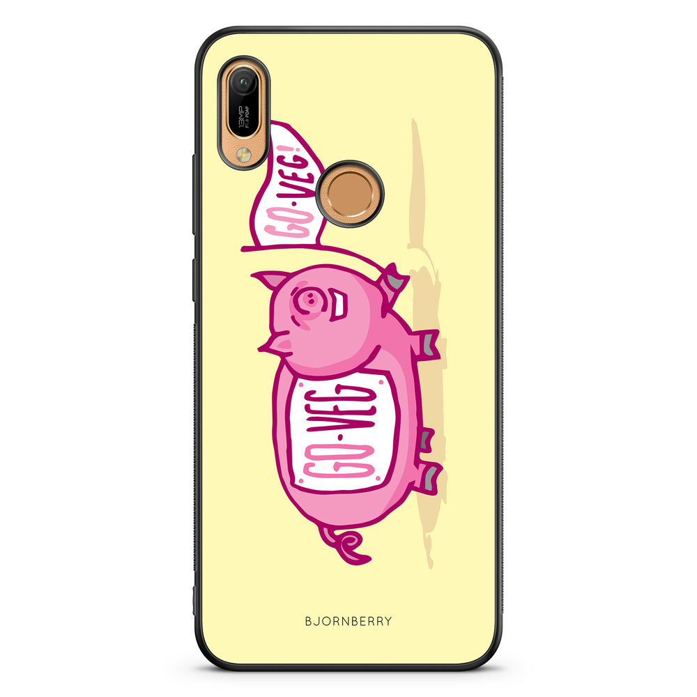 Huawei Y6 2019 Case - Pink Pig