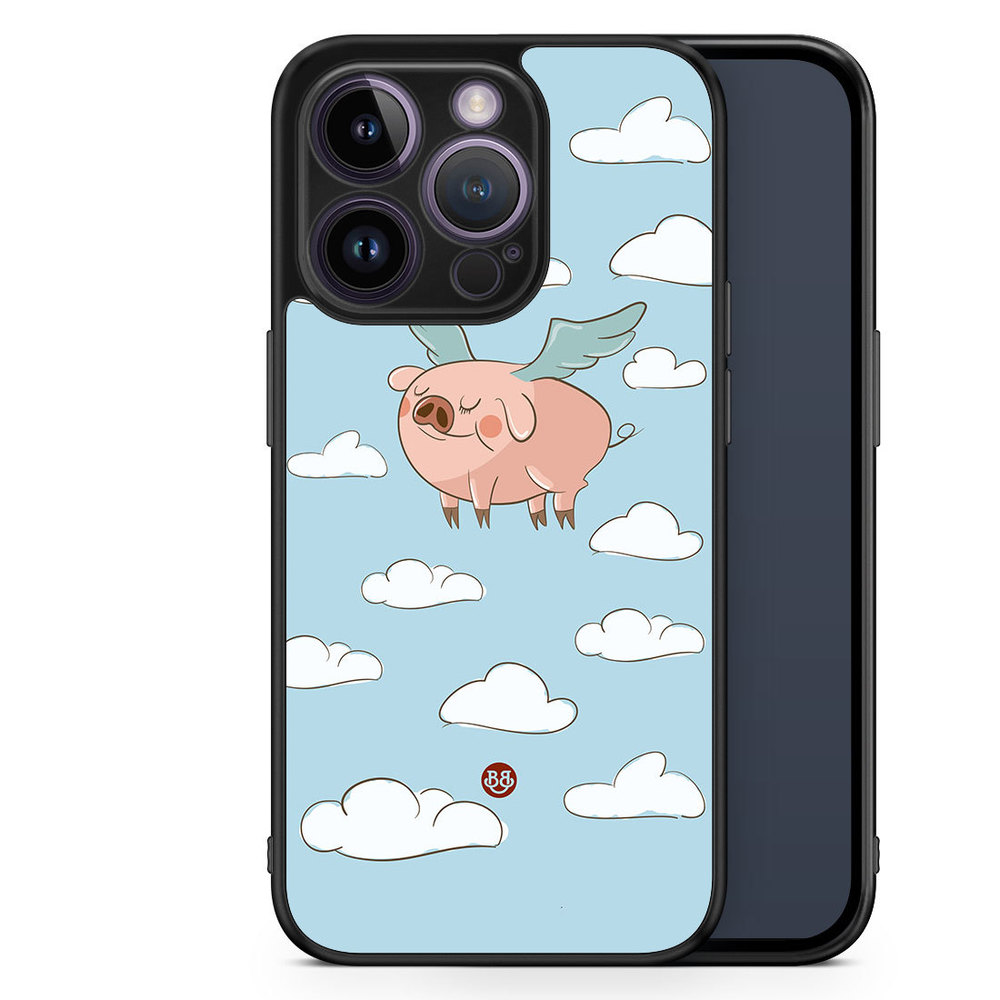 iPhone 14 Pro Case - Flying Pig