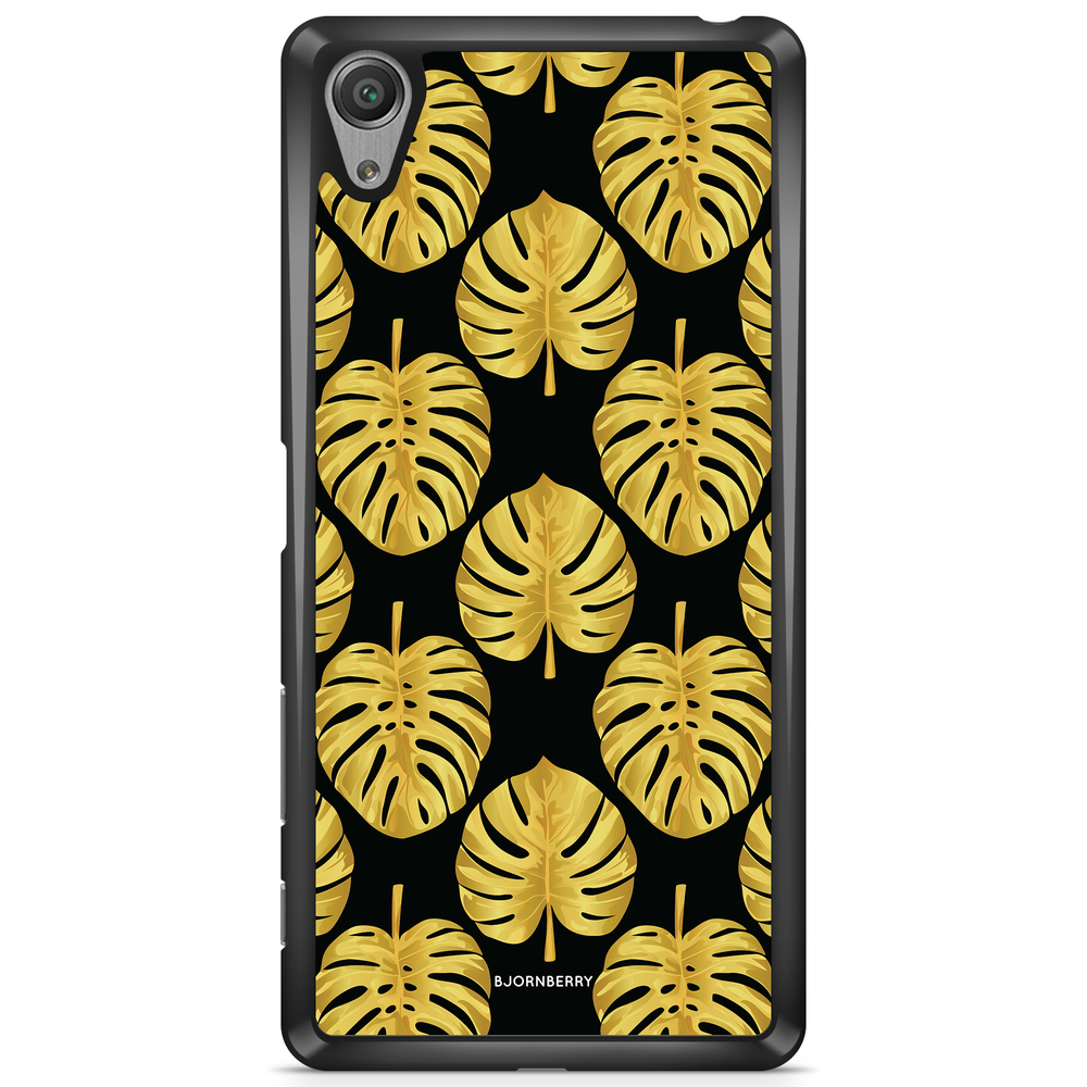 Sony Xperia XA Case - Gold Monstera
