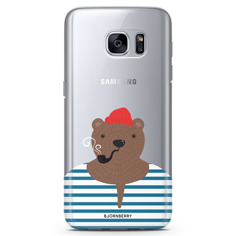 Samsung Galaxy S7 TPU Case - Hipster Bear