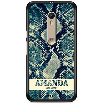 Moto X Style Case Custom - Custom Blue Snake