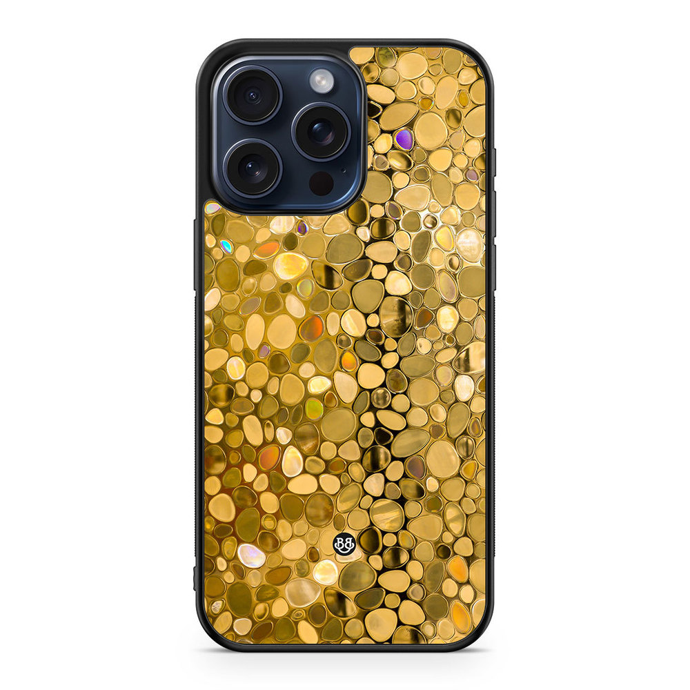 iPhone 15 Pro Max Case - Stained Glass Gold
