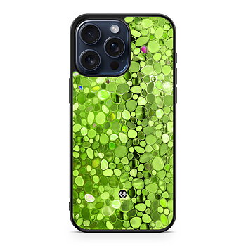 iPhone 15 Pro Max Skal - Stained Glass Grön