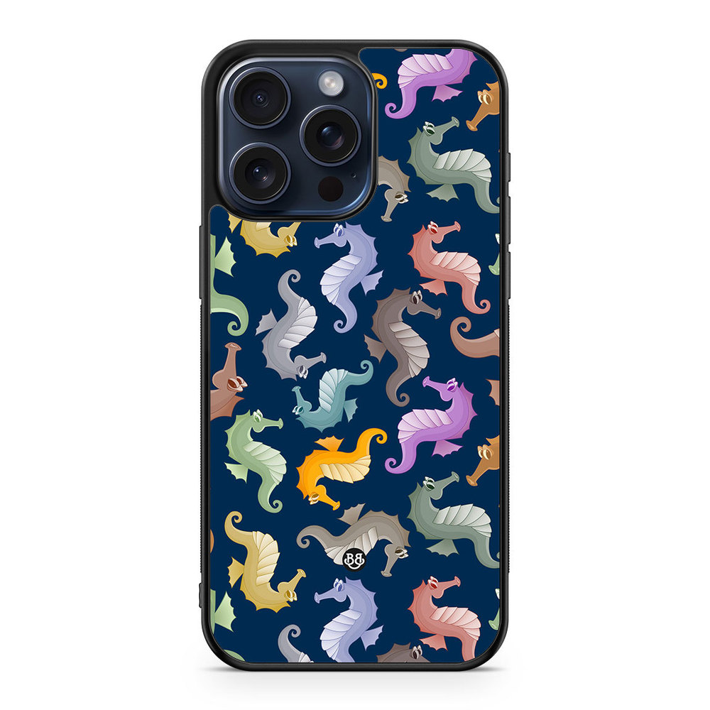 iPhone 15 Pro Max Case - Cartoon Sea-Horse