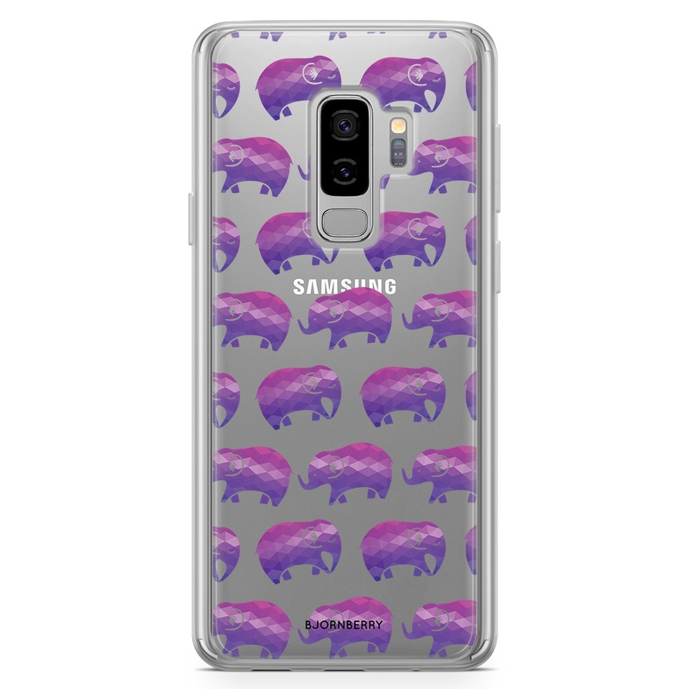 Samsung Galaxy S9 Plus Fashion Case - Purple Elephant