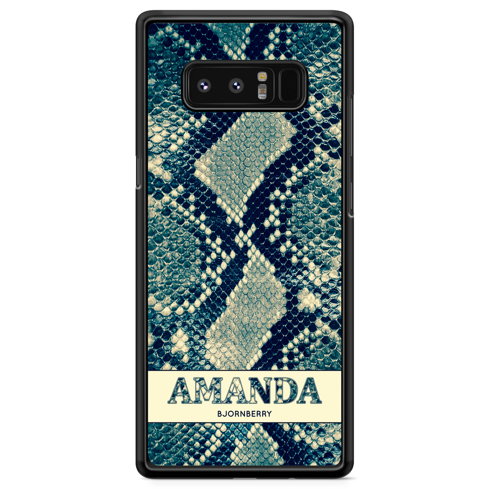 Samsung Galaxy Note 8 Case Custom - Custom Blue Snake