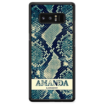 Samsung Galaxy Note 8 Case Custom - Custom Blue Snake