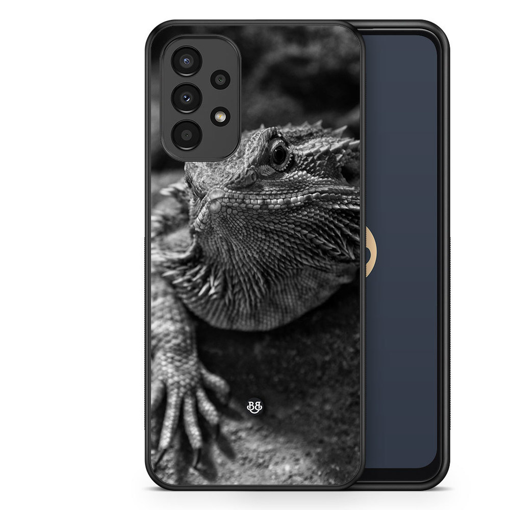 Samsung Galaxy A13 Case - Black/White Lizard