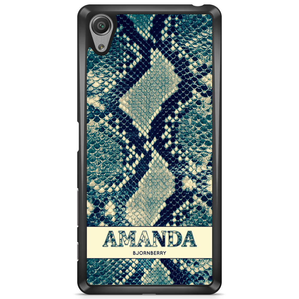Sony Xperia XA1 Case Custom - Custom Blue Snake