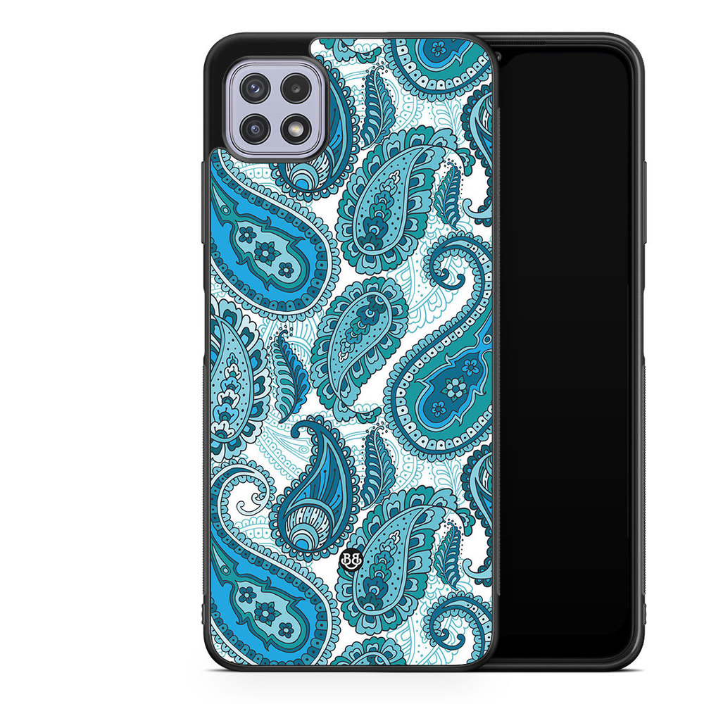 Samsung Galaxy A22 4G Case - Blue Paisley