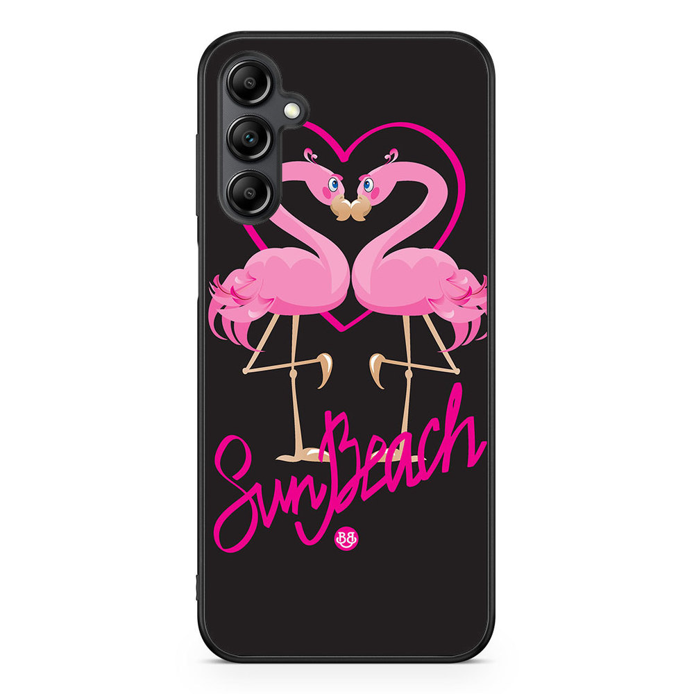 Samsung Galaxy A14 4G/5G Case - Sun Beach Flamingo