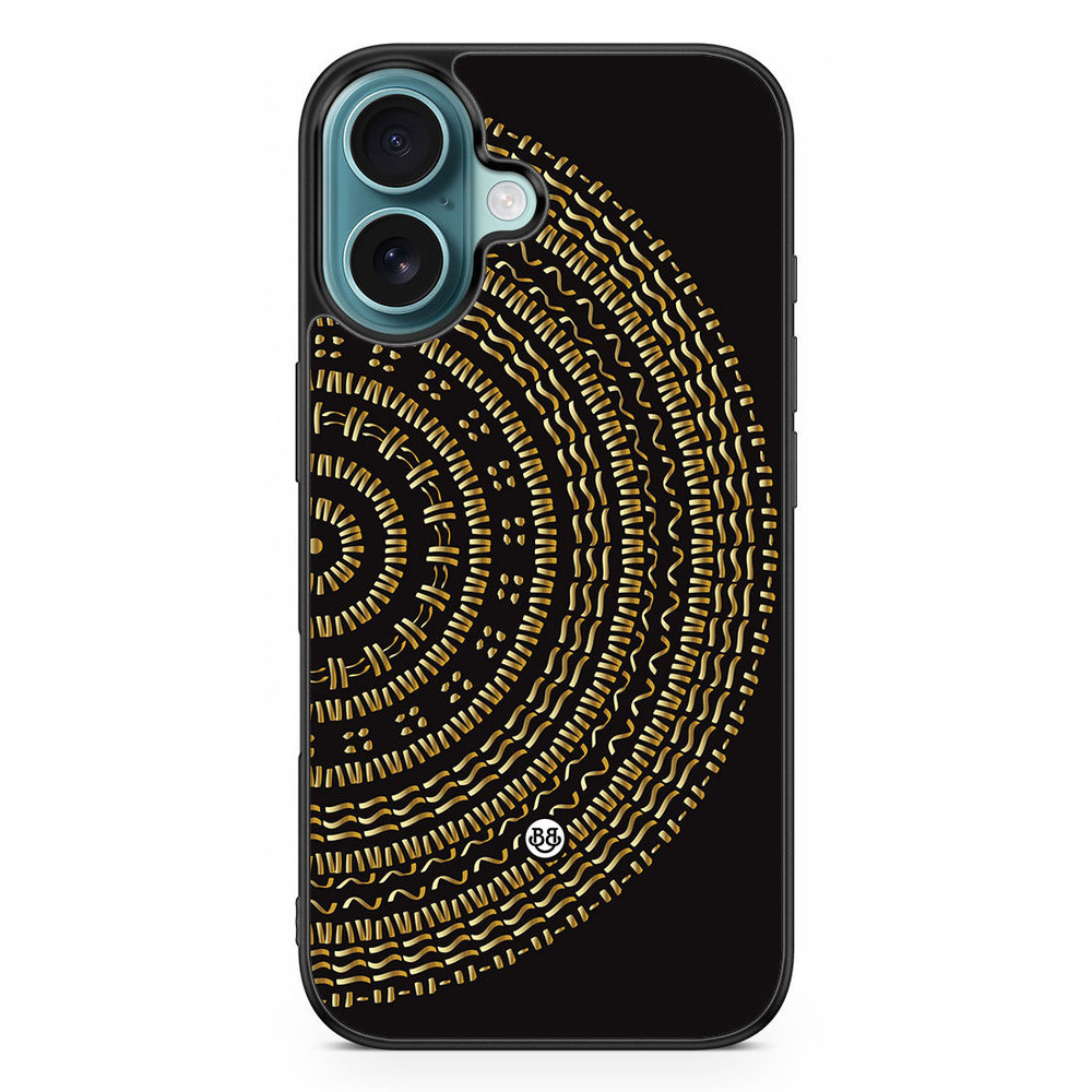 iPhone 16 Case - Mandala Gold/Black