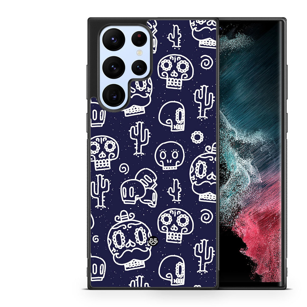 Samsung Galaxy S23 Ultra 5G Case - Oldschool Skulls