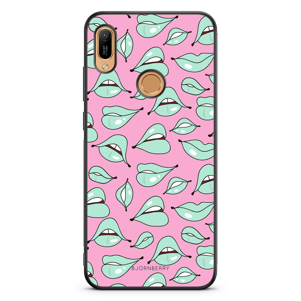 Huawei Y6 2019 Case - Green Lips