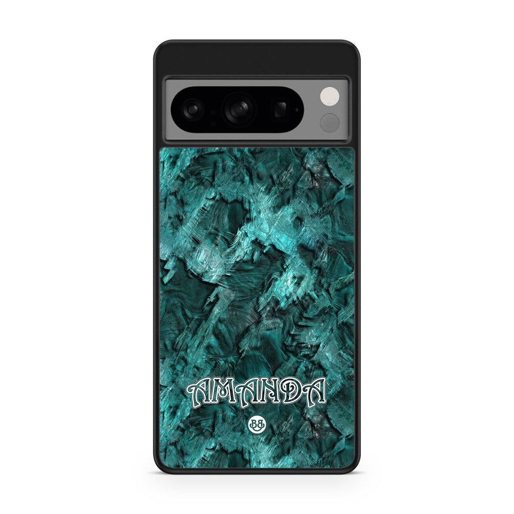 Google Pixel 8 Pro Custom Skal - Green Name