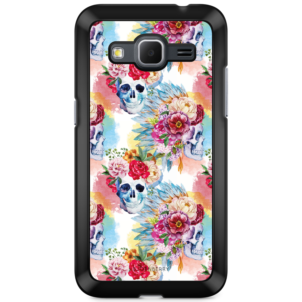Samsung Galaxy Core Prime Case - Skulls And Flowers