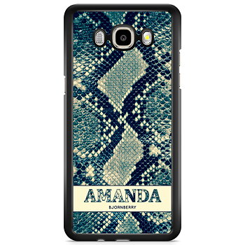 Samsung Galaxy J5 (2015) Skal Custom - Custom Blue Snake