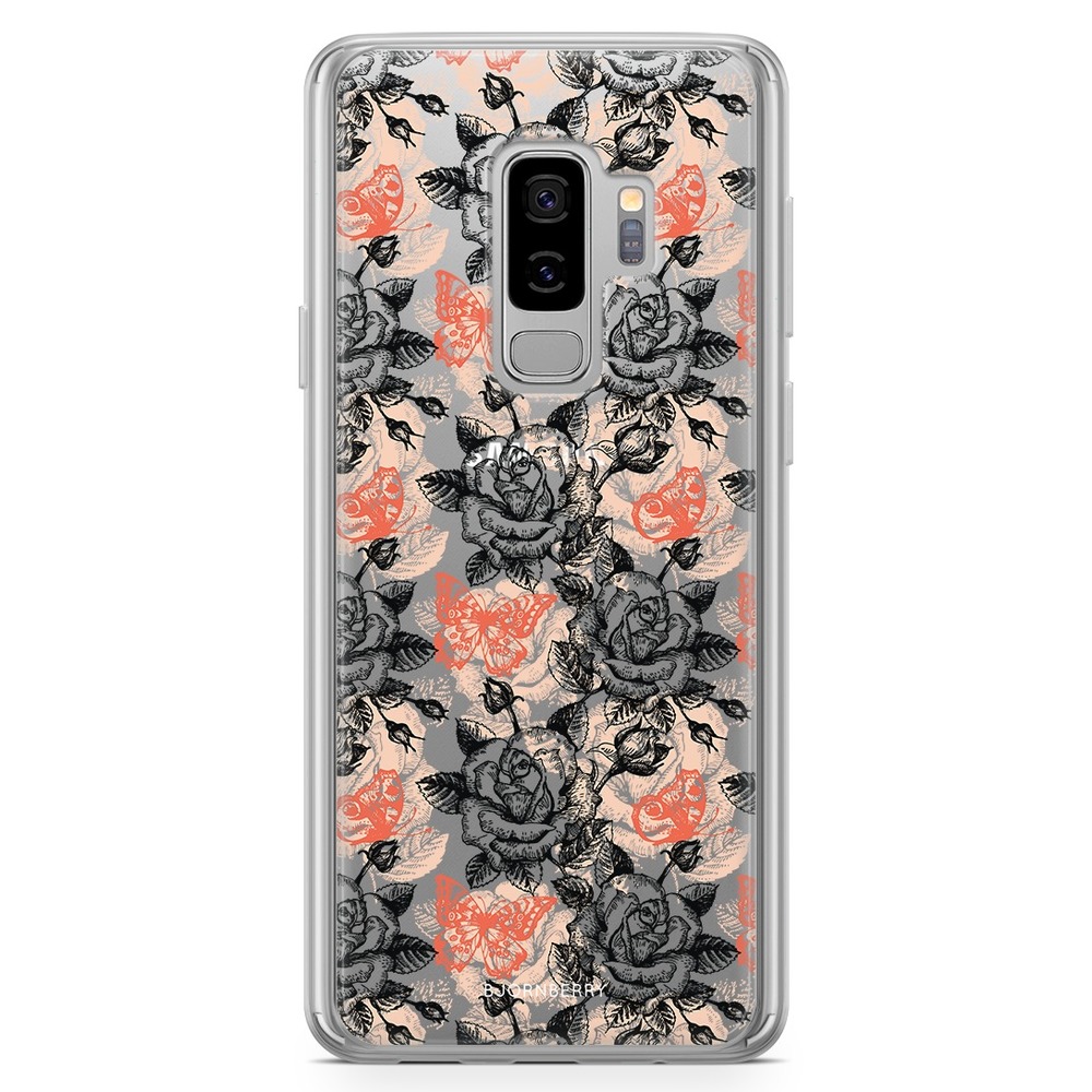 Samsung Galaxy S9 Plus Fashion Case - Roses & Butterflies