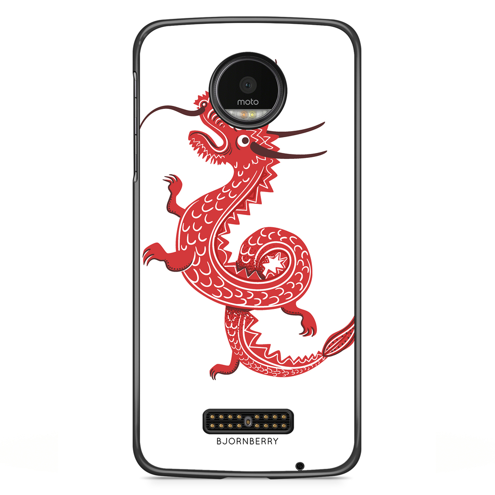 Moto Z2 Play Case - Red Dragon
