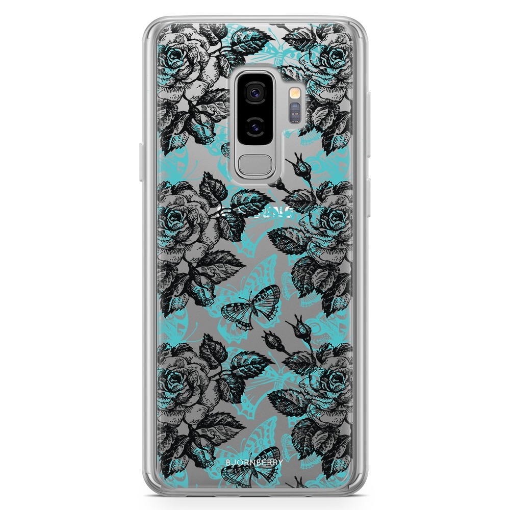 Samsung Galaxy S9 Plus Fashion Case - Roses & Butterflies
