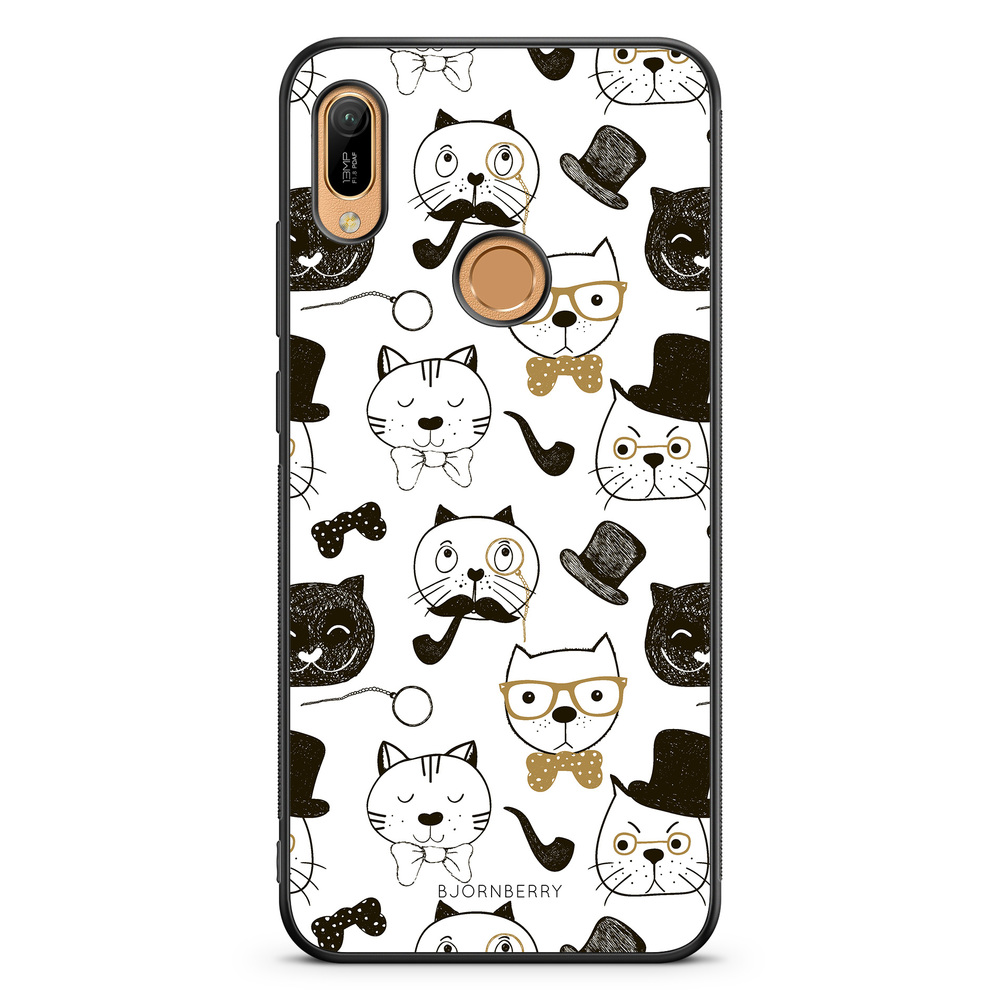Huawei Y6 2019 Case - Cartoon Cats