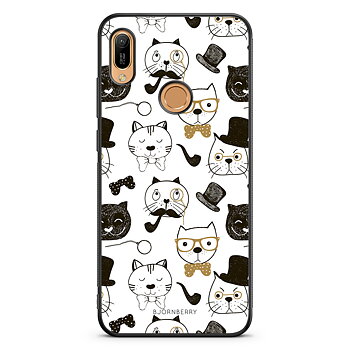 Huawei Y6 2019 Skal - Tecknade Katter